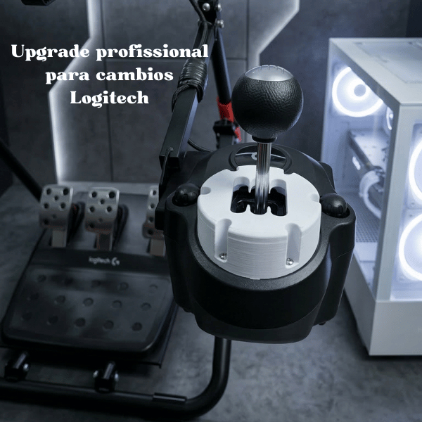 Grelha H Logitech G27 G29 G920 G923 | Upgrade Câmbio H Pattern para Simulador