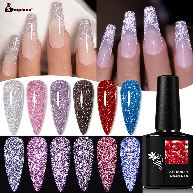 Kit 12 Esmalte Em Gel Refletivo Olho De Gato Lirio 12ml Nail Art Designer Esmaltes De Unha