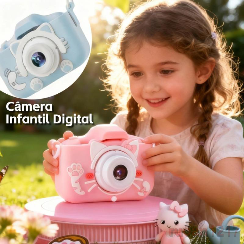 Camera Infantil Digital【Tira Foto De Verdade】 Filmadora Infantil Mini Maquina Fotografica Fotografa E Filma em Oferta na Shopee