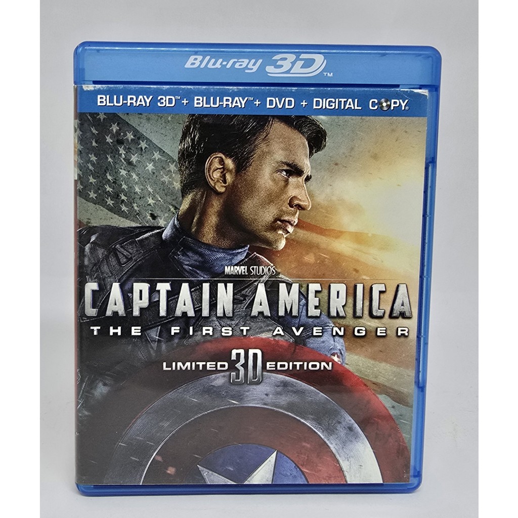 Blu-Ray 3D Triplo - Captain America The First Avenger - Capitão América - Importado