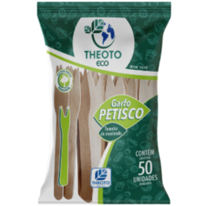 Garfinhos de Madeira para Petiscos 12cm Theoto Eco Pacote 50 Unidades em Oferta na Shopee