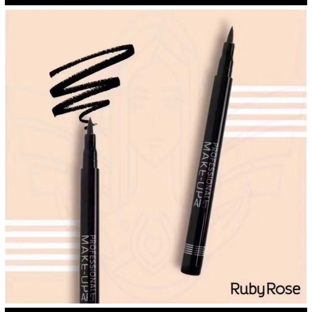 Caneta Delineador RUBY ROSE HB 090 Ponta Fina Feltro Precisão Prova D'água Olho Gatinho Fácil em Oferta na Shopee