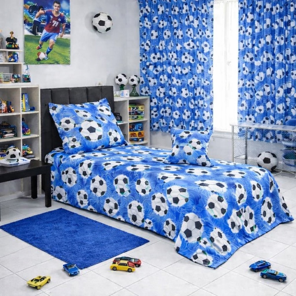 Cobre Leito Infantil com Cortina 2 Metros Personagens Menino e Menina Várias Estampas