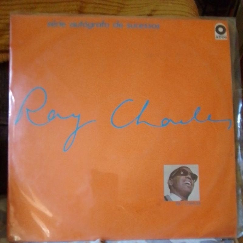 lp -vinil ray charles autógrafo de sucessos samba rock   raro