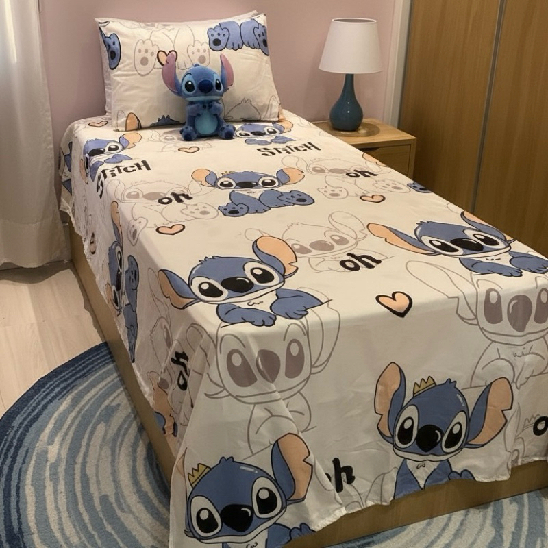 Jogo de Lençol Solteiro Infantil 600 Fios 2 Peças 2,50 x 1,50 Personagens Menino e Menina em Oferta na Shopee