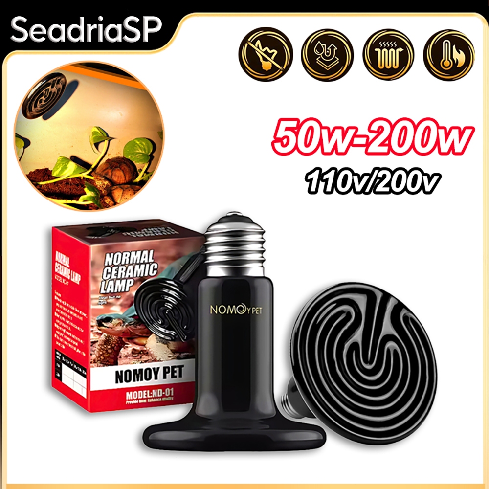 Lâmpada Cerâmica Aquecedor Repteis Aves Mamiferos Aquecimento 110v 220v 100w 50w