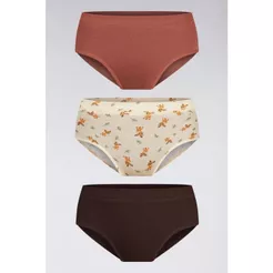 Calcinha Estampada Infantil (18110-089) Kit C/3