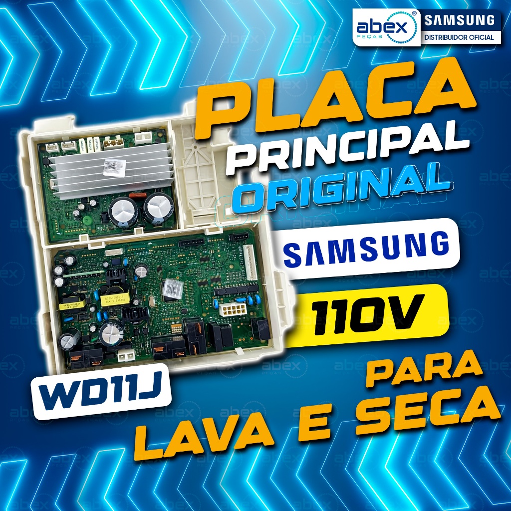 Placa Principal Para Lava E Seca Samsung WD11J64E4AW WD11J64E4AX DC92-02343N 110