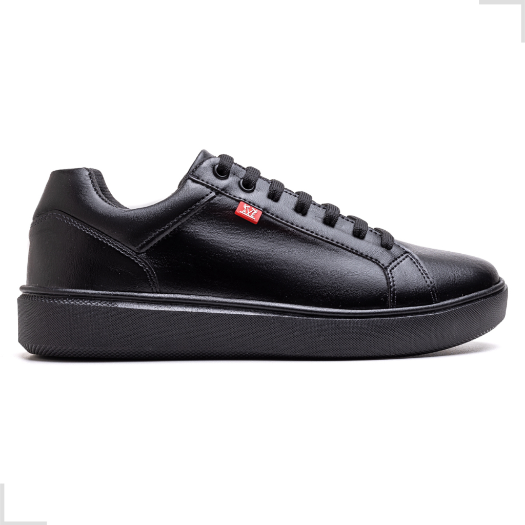Tênis Sapatênis Casual Masculino Preto Confortável Sintético Casual Para Uso Diário Super Leve Design Moderno Elegante