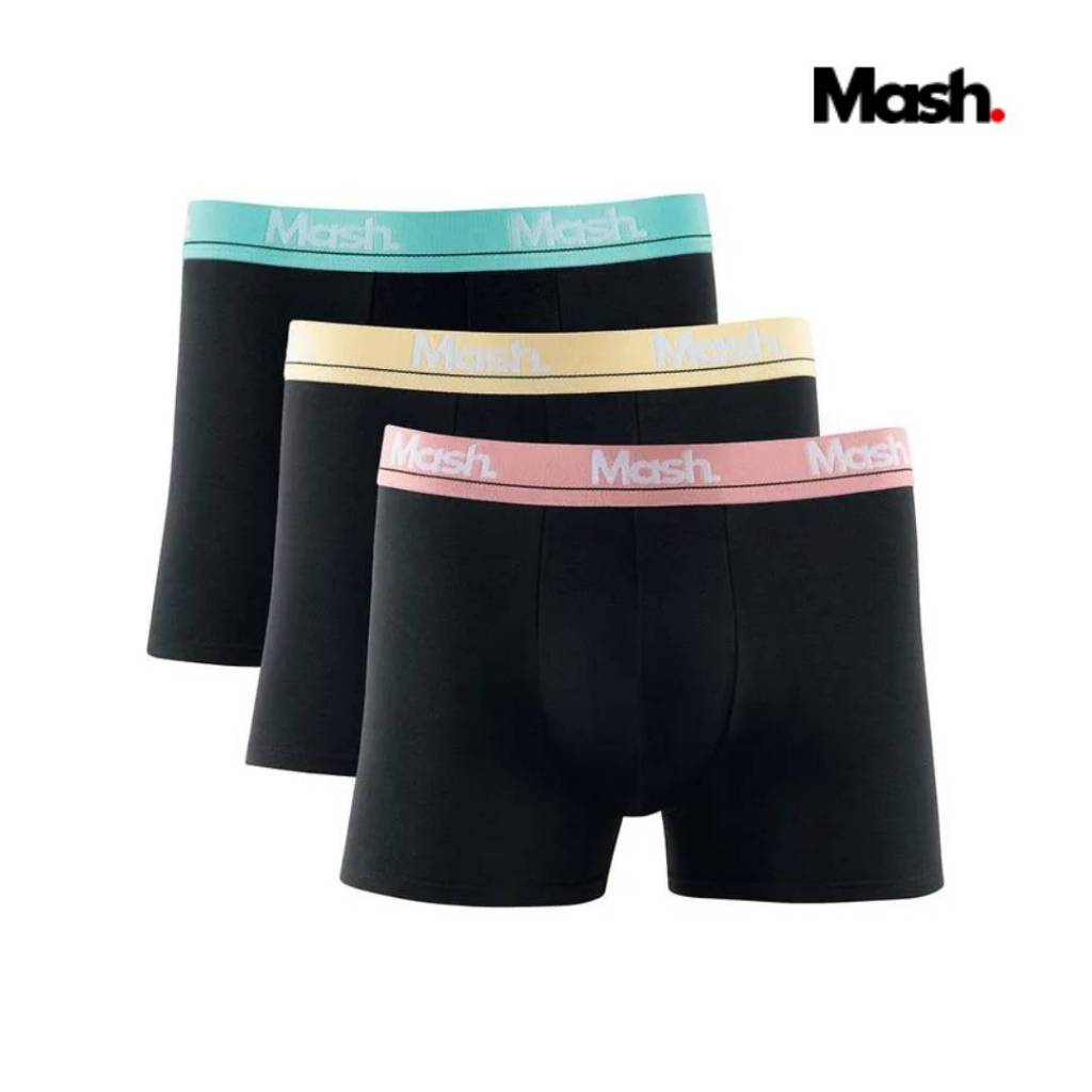 Kit 3 Cuecas Boxer Mash Originais em Algodão