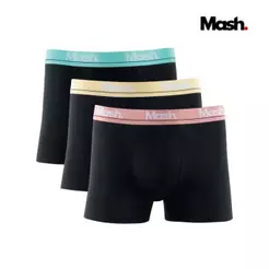 Kit 3 Cuecas Boxer Mash Originais em Algodão