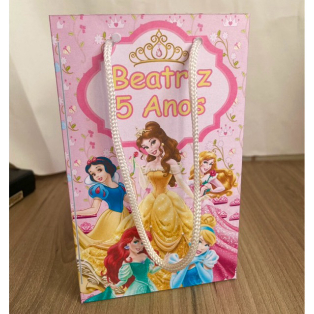 Kit Sacolinhas Personalizadas PRINCESAS
