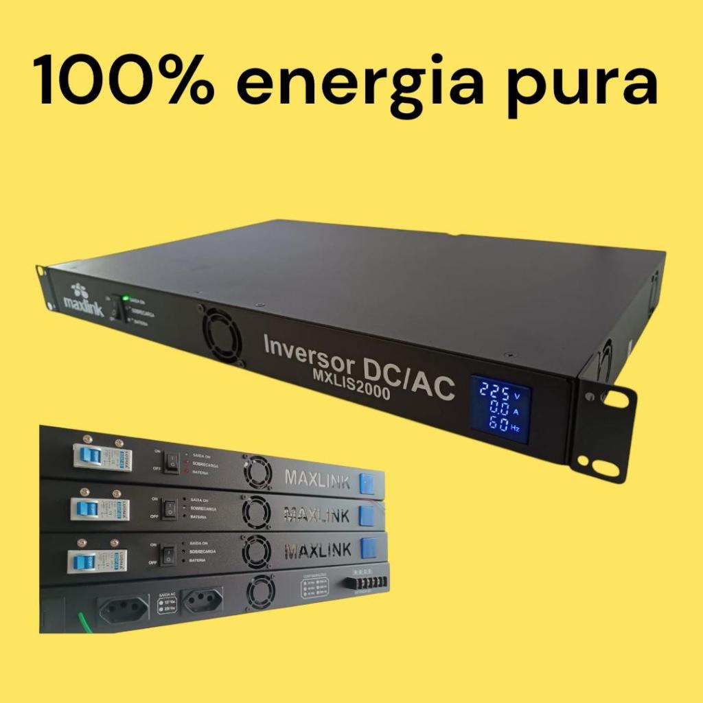 Inversor Senoidal Puro Dc 24v 127v 2kva Maxlink