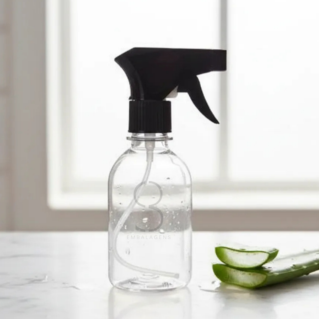 Frasco Produto Limpeza Capilar Pet Borrifador Jato 250ml 10u