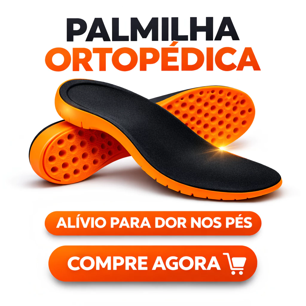 Palmilha Gel Ortopédica Silicone Macio Absorve Impacto Calcanhar Pés Cansados — imagem 1