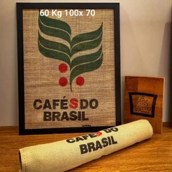 1 SACO DE ESTOPA JUTA CAFÉ DO BRASIL 60 KG TAMANHO 100X70
