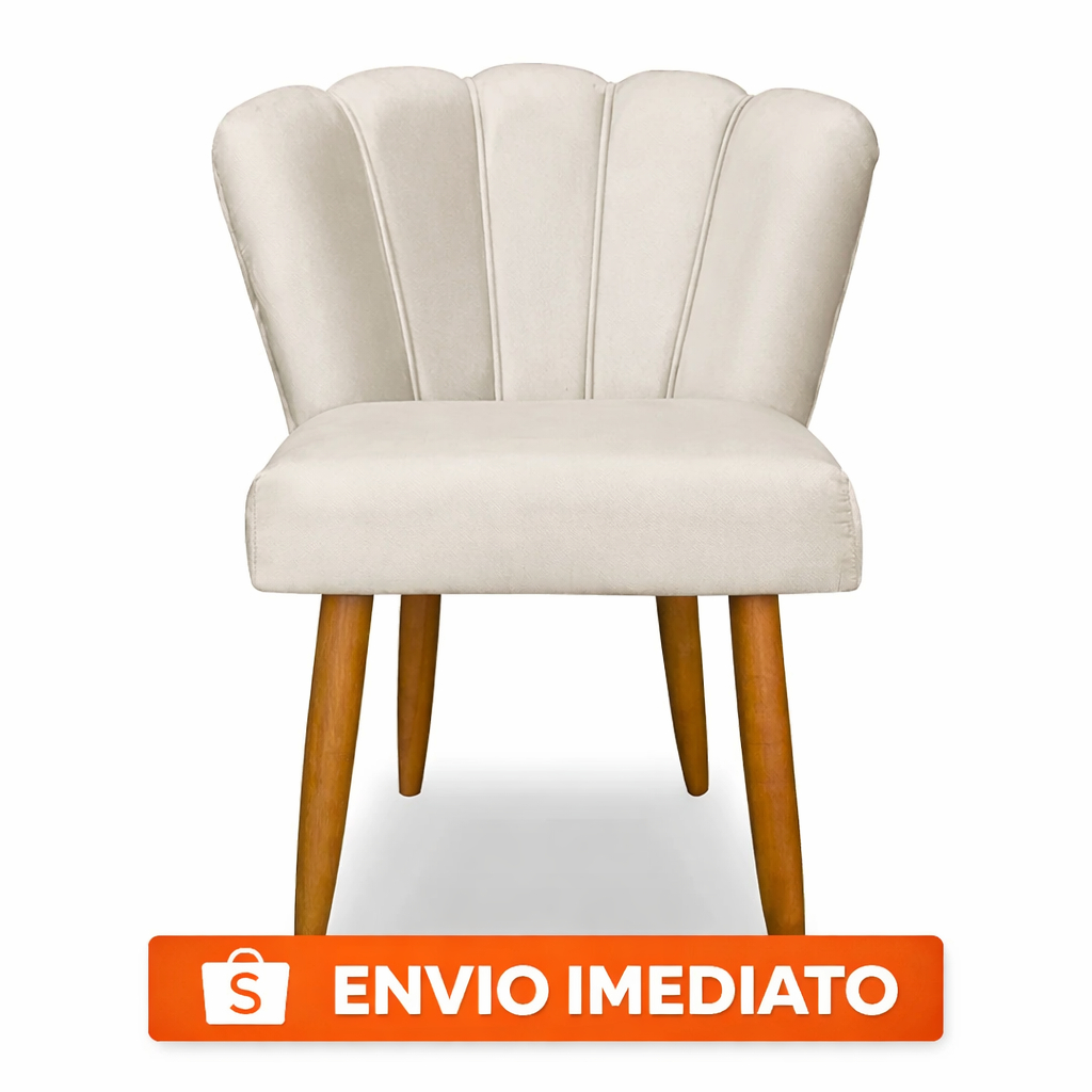 Cadeira Pétala Pés Palito Veludo Premium em Oferta na Shopee