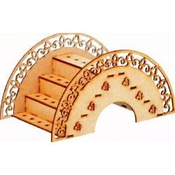 Porta Pirulito Mdf Escadinha Suporte Doces Festa Provençal