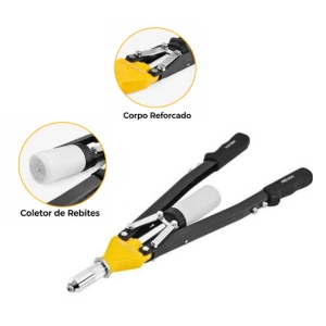 Rebitador Manual Industrial/Reforçado Tipo Alavanca RA540 Vonder