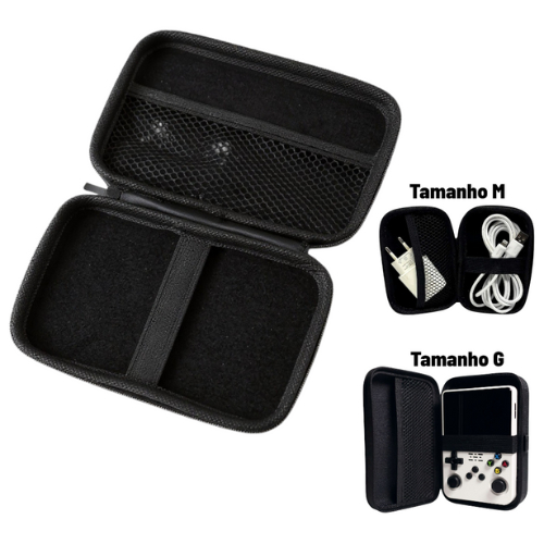 Capa Bag Case Estojo Organizador Fone Carregador Cabo Acessorios Celular Esmalte