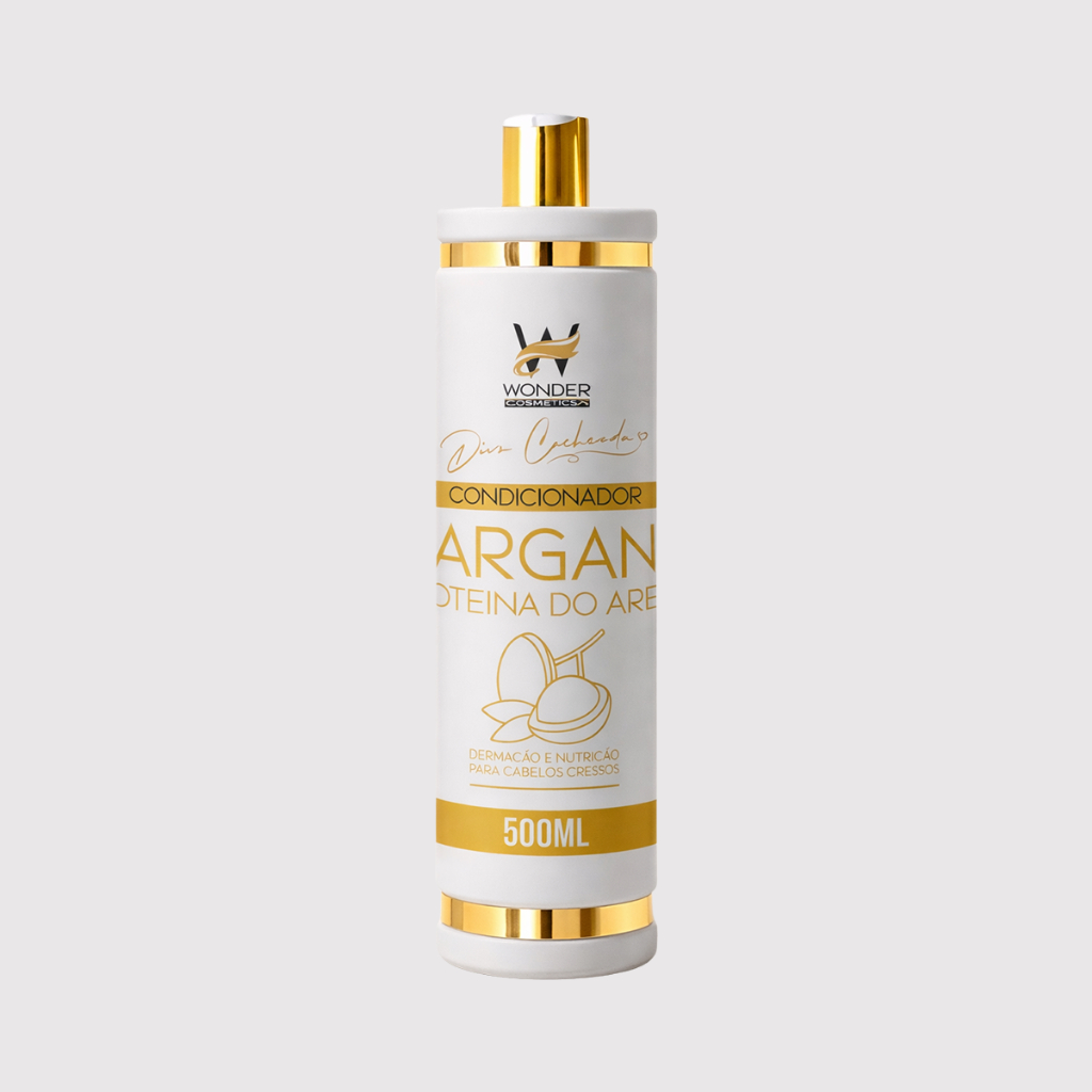 Condicionador Diva Cacheada e Lisa Argan & Proteína do Arroz  Wonder Cosmetics Nutrição Poderosa Cachos