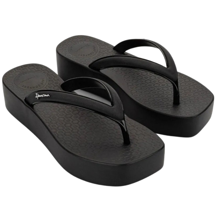 Ipanema Chinelo Plataforma 4cm Flatform Pluma Up 27516 Leveza e Maciez Esporao Fascite