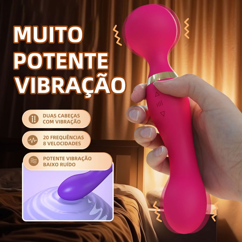 Massageador Corporal Feminino com 20 Modos Vibração Resistente à Água Novete-kapbom