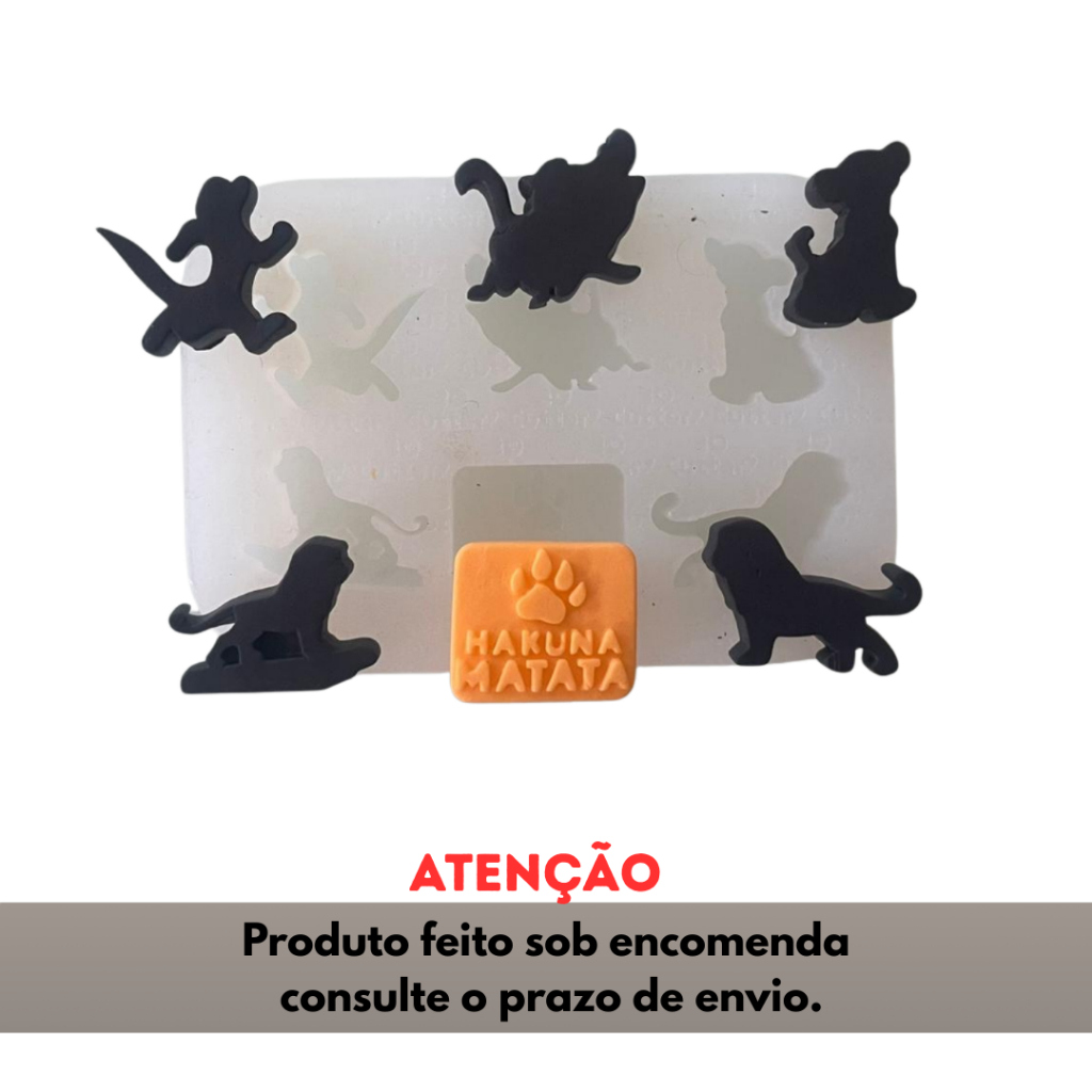 Molde de Silicone para apliques de Confeitaria - Leão