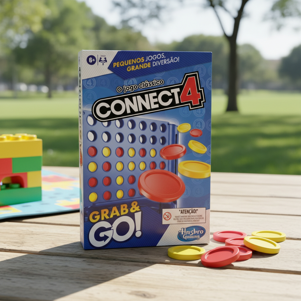 Jogo Connect 4 Grab And Go Brinquedo Infantil Hasbro Hobby