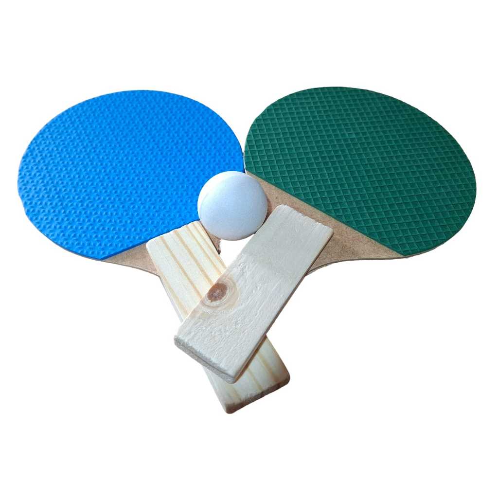 Raquetes De Ping Pong tenis de Mesa 1 Par e 1 Bolinha