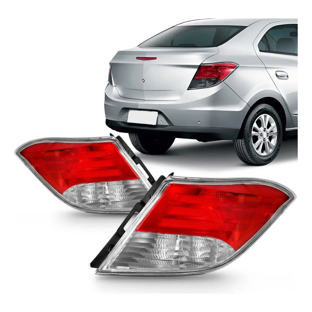 Lanterna Traseira Prisma 13/16 Cristal - (PAR) em Oferta na Shopee