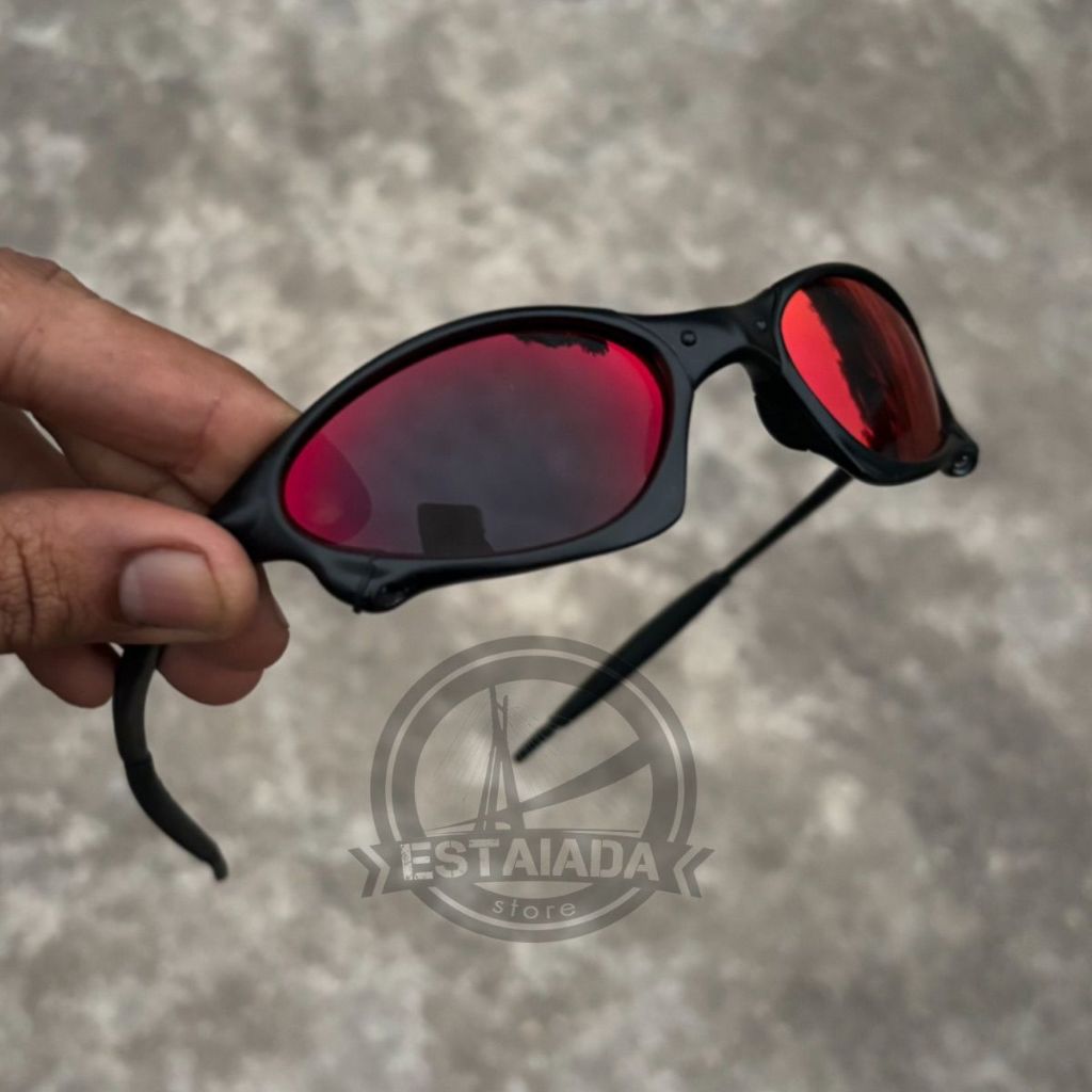 Óculos de Sol  Marrom Pequena 100% Metal em Oferta na Shopee