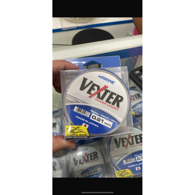 Linha Pesca Fluorcarbono Leader Vexter 50m 106 Libras 0.91mm