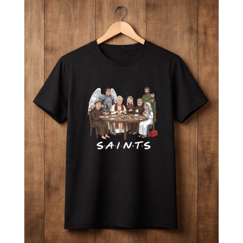 Camiseta Exclusiva Santos Friends S. Padre Pio S. Francisco S. Miguel Sta. Teresinha Sta Dulce| TAM 2 ao G5 | Católica