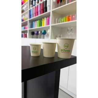 100Un Copo de Papel Personalizado - Biodegradavel em Oferta na Shopee