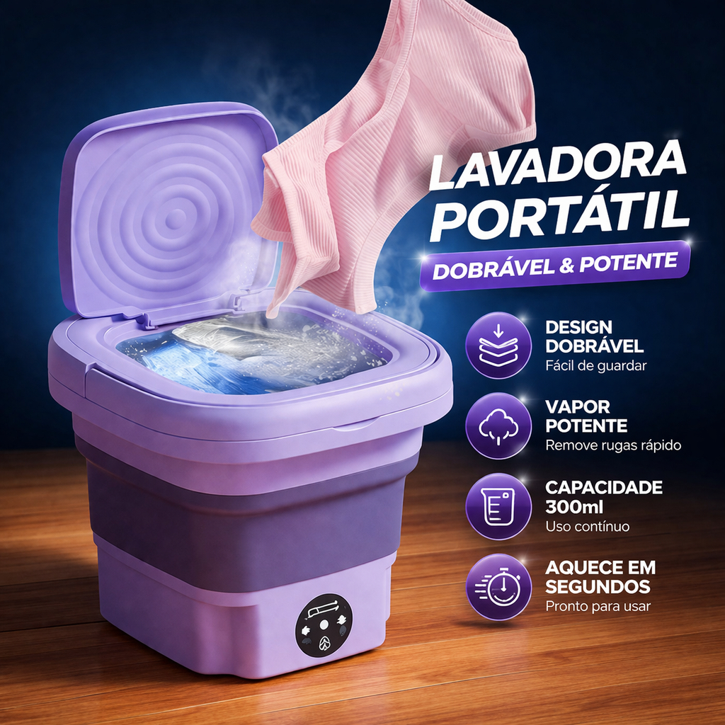 Imagem Mini Máquina de Lavar Roupas 11 llitro 110V/220V Centrifuga Dobrável Portátil Moderna Para Roupas