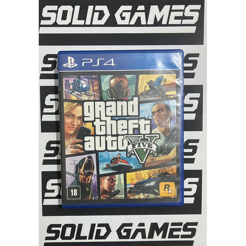 GTA 5 PS4 Mídia Física Original Testado
