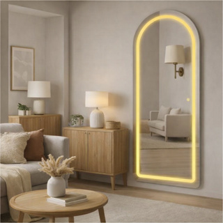 Espelho Decorativo Corpo Inteiro 120x50 LED 3 Tons Touch Jateado Janela MADRI Sala Quarto Banheiro em Oferta na Shopee