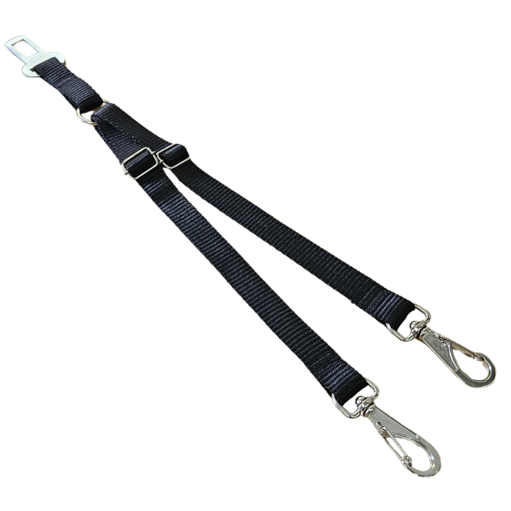 Cinto Segurança  Para 2 Cachorros Gatos Pet Universal Seguro Confortável Ajustável Proteção Viagem