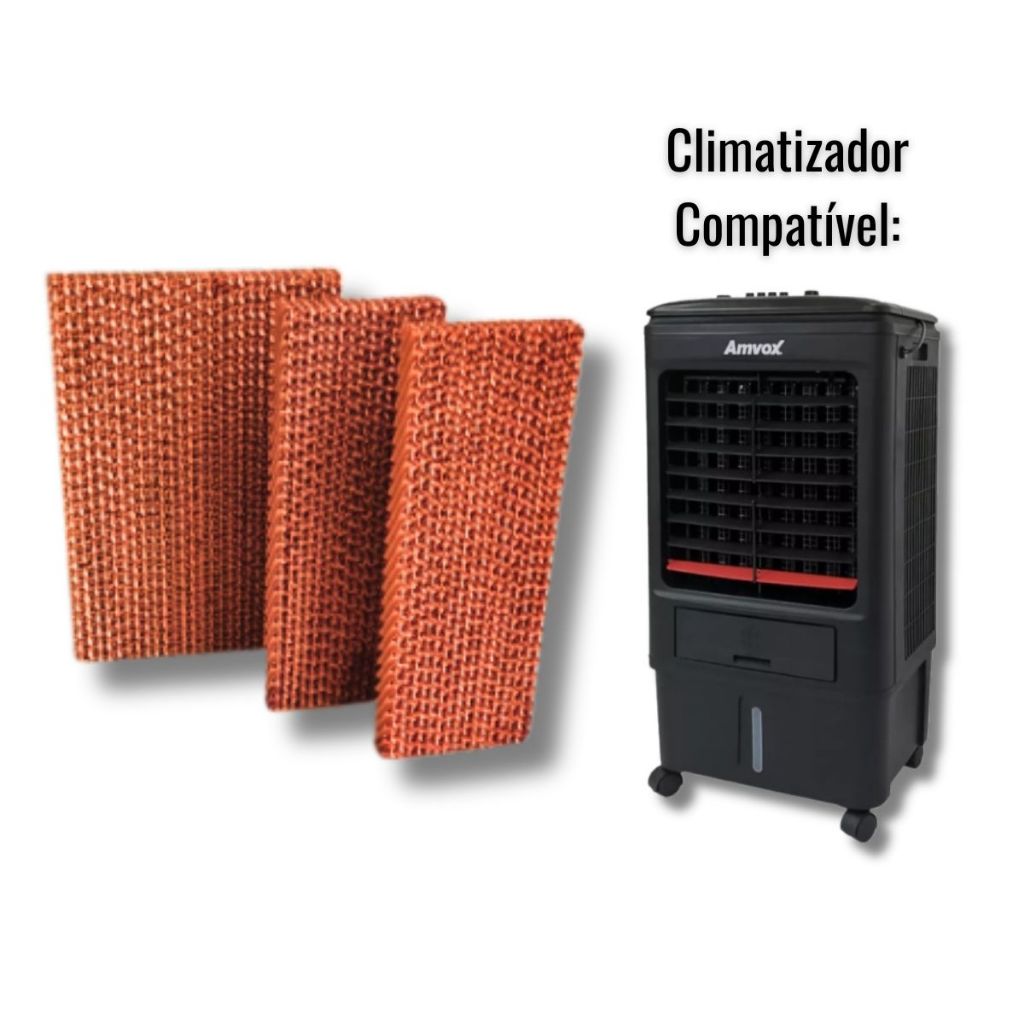 Kit Colmeia Placas Evaporativas para Climatizador AMVOX ACL 18 Litros