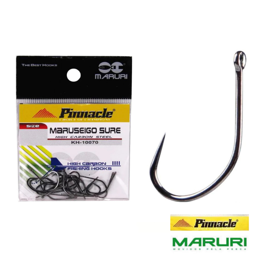Anzol Maruseigo Sure Pinnacle Maruri Sem Farpa Cartela 20 und Varios tamanhos