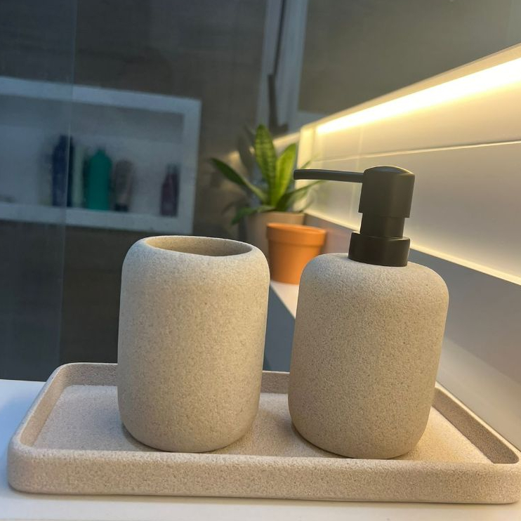 Kit Banheiro Lavabo em Cimento e Polirresina Modelos Modernos com Variações