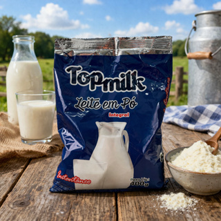 Leite em Pó Top Milk 400 Gramas Instantâneo Promoção Oferta Só Hoje em Oferta na Shopee