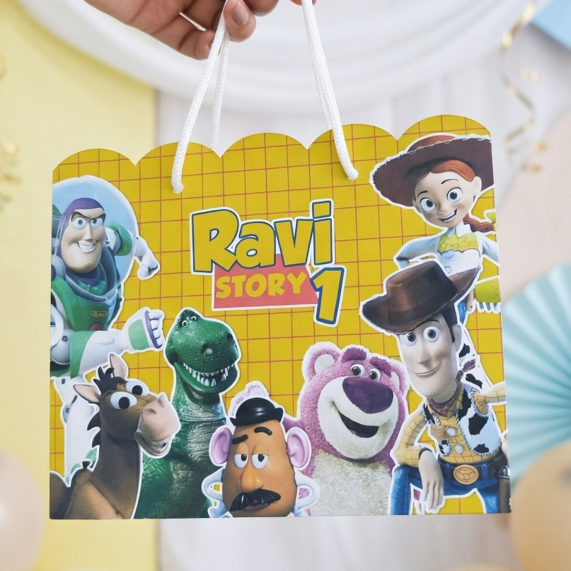 Sacolinha TOY STORY Personalizado Sacolinha Lembrancinha Aniversário  PEGUE E MONTE