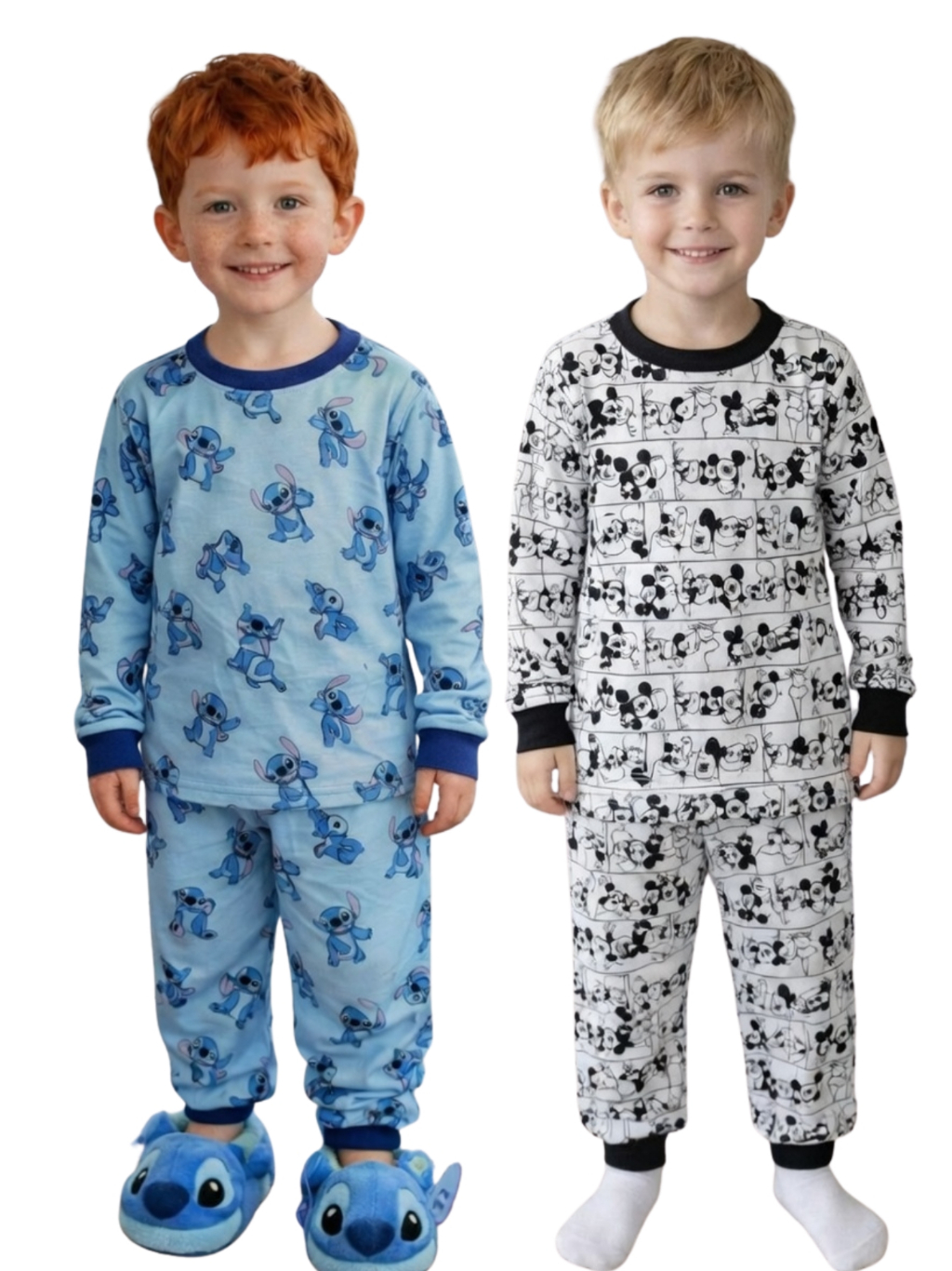 Kit 4 Peças Pijama Infantil Menina Manino Manga Comprida Tamanho 1 ao 12 Anos Blusa e Calça C/ Punho Afd