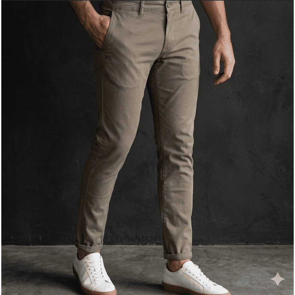 Calça Slim Ogochi Sarja Original  Elegante Esporte Fino Masculina