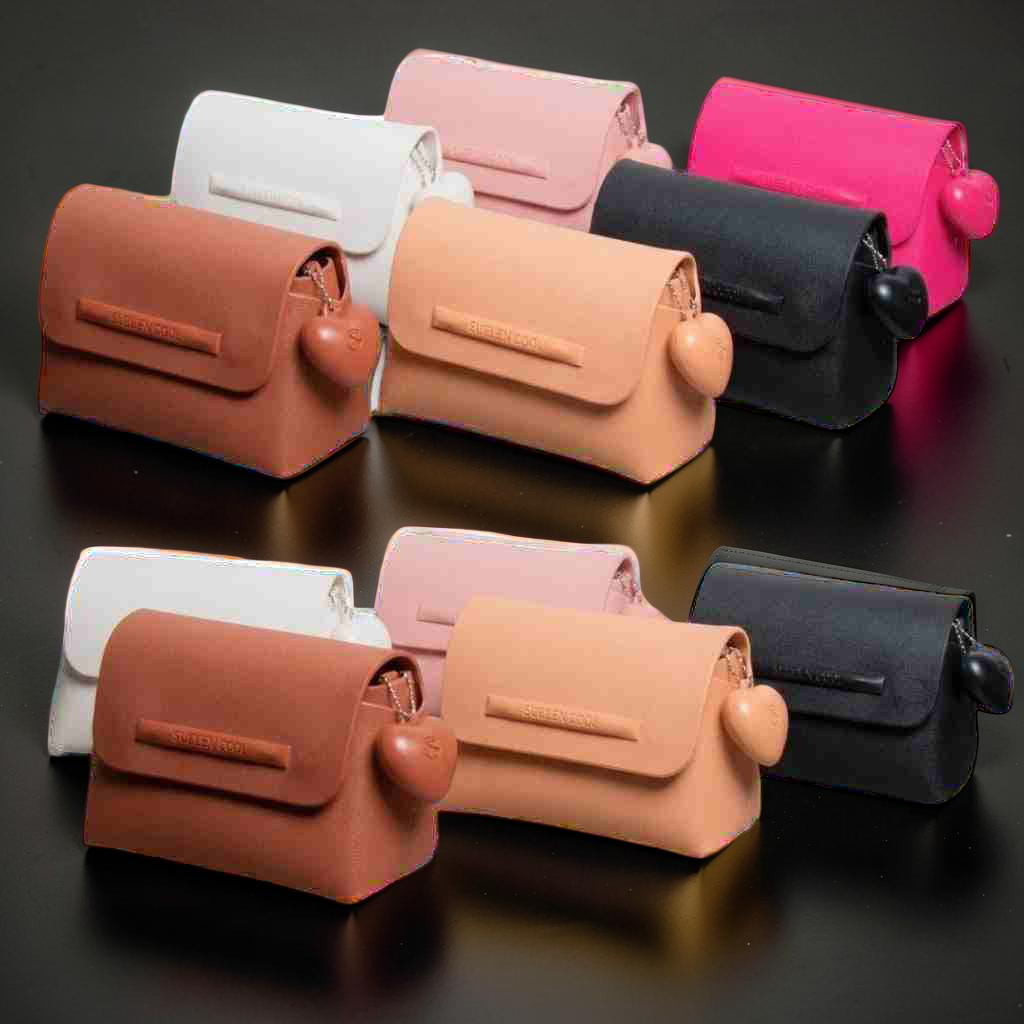 Bolsinha feminina pequena suellen coração clutch porta maquiagem loja fazolo
