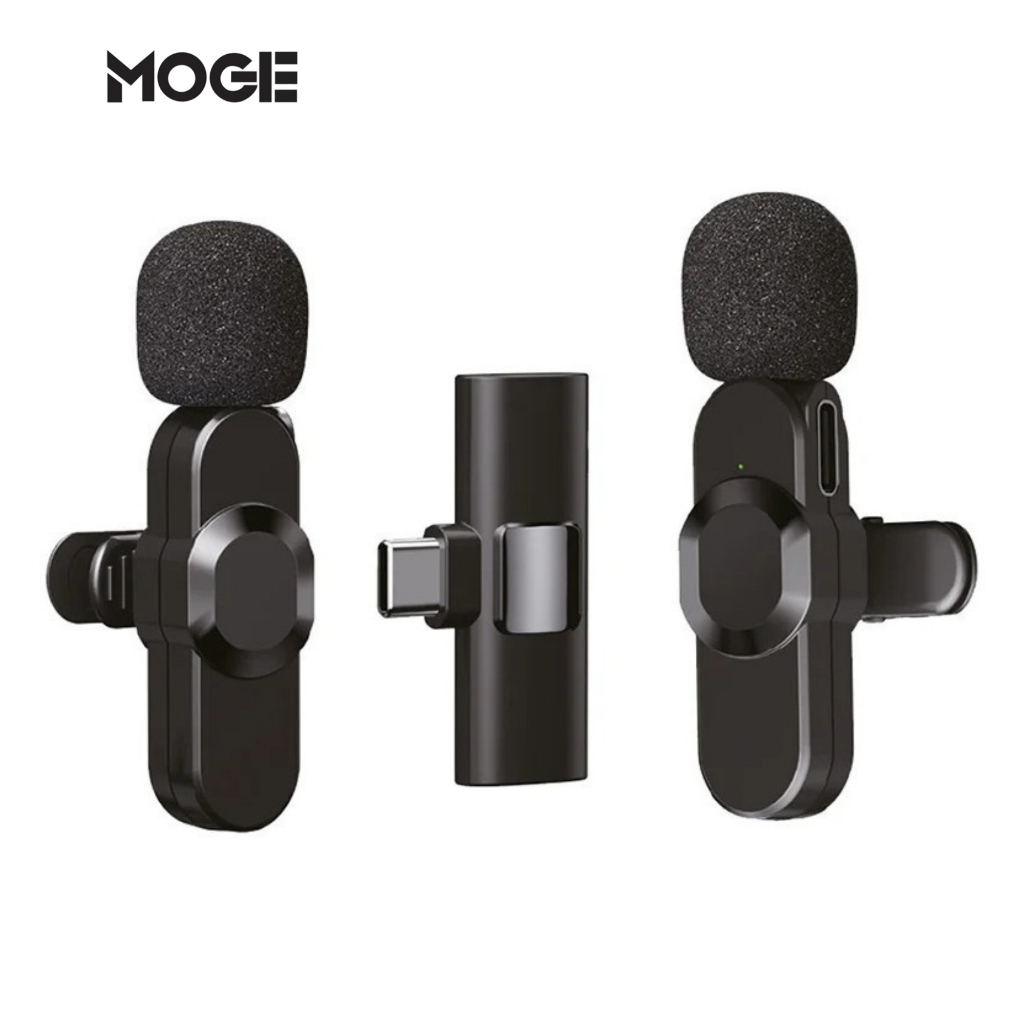 Kit 2 Microfones de Lapela Sem Fio Type-C | Wireless 2.4GHz | Onistek ON-MC813