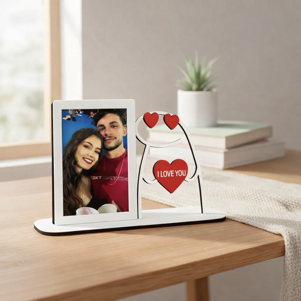 Porta Retrato Casal bento Decoração Quarto Casal Sala Escritório Dia dos Namorados Presente
