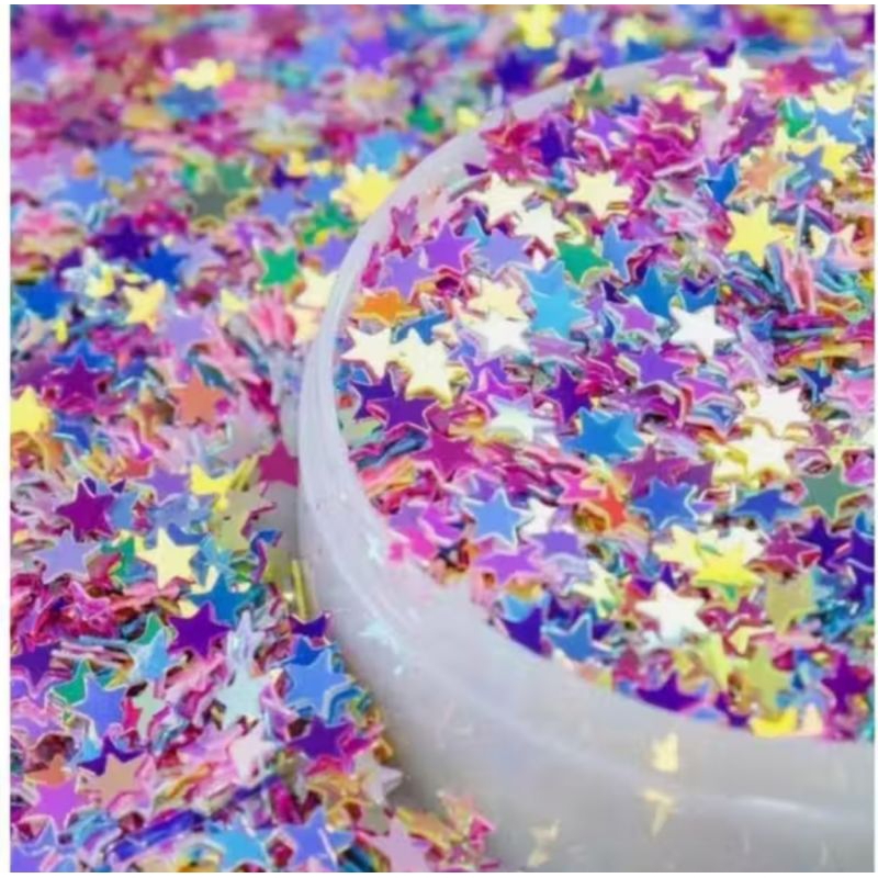 Estrela lantejoulas 20g, mini aplique, enchimento para resina epóxi